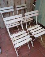 Super leuke oude Franse bistrostoelen, witte bistrostoel, Ophalen