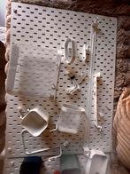 Ikea skadis ophangbord wit 36x56 en 76x56 incl accessoires, Ophalen, Zo goed als nieuw