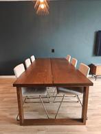 Ikea MÖRBYLÅNGA + 6 LILLÅNÄS stoelen, Ophalen, 100 tot 150 cm, Zo goed als nieuw, Vijf personen of meer