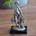 Dame met bloemen..gemerkt zilver ?? Frankrijk, Antiek en Kunst, Antiek | Koper en Brons, Ophalen of Verzenden