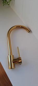 Gouden kraan 32 hoog. Nieuw, Ophalen of Verzenden, Nieuw, Chroom, Kraan