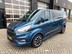Ford transit custum 170 pk dubbel cabine 52000km!!!, Auto's, Voorwielaandrijving, LED verlichting, 4 cilinders, Blauw