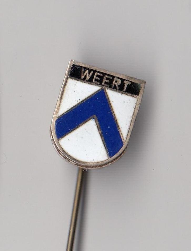 Weert emaille Stadswapen speldje, Verzamelen, Speldjes, Pins en Buttons, Gebruikt, Speldje of Pin, Overige onderwerpen, Ophalen of Verzenden