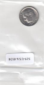 S19-USA-0134 Verenigde Staten 1 dime 1985 D KM# 195a VF Roos, Postzegels en Munten, Munten | Amerika, Verzenden, Noord-Amerika