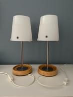 2 mooie lampjes, Huis en Inrichting, Lampen | Tafellampen, Ophalen of Verzenden, Zo goed als nieuw, Glas, Minder dan 50 cm
