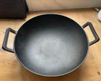 Gietijzeren Wokpan 36cm, Huis en Inrichting, Ophalen of Verzenden, Zo goed als nieuw, Wok, Gietijzer