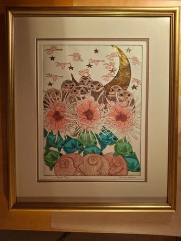 aquatint ets van Margaret Albritton beschikbaar voor biedingen