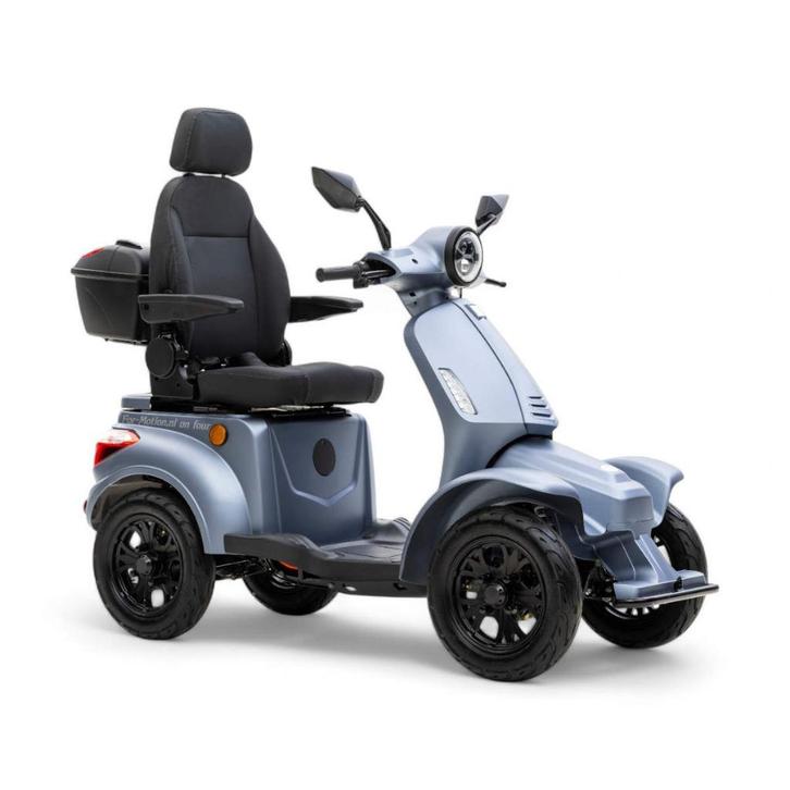 Scootmobiel On Four Snelheid 25 km/u. Gebruikt Met Garantie!, Diversen, Brommobielen en Scootmobielen, Zo goed als nieuw, 46 km of meer
