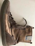 Te koop: hoge leren sneakers, Red Rag, taupe, 39, Ophalen of Verzenden, Zo goed als nieuw, Sneakers of Gympen