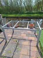 Aluminium onderstel tuintafel. 144x92x75, Ophalen of Verzenden, Zo goed als nieuw, Rechthoekig