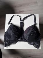 Perfect plunge bh hunkemöller + broekje mt 80B & M NIEUW, Ophalen of Verzenden, Zwart, BH