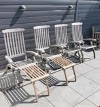 Teak & Garden deckchairs teak, model Windsor, Ophalen, Gebruikt, Teakhout, Verstelbaar