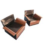 2 Dieter Rams / RZ 62 Chair / 600 Programme, Huis en Inrichting, Fauteuils, Gebruikt, Ophalen of Verzenden, 50 tot 75 cm, Leer