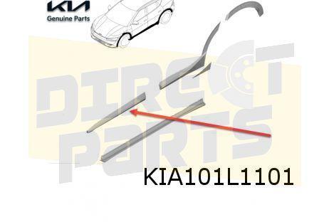 Kia EV6 (9/21-) stootlijst voorportier Links (glanszwart / 2, Auto-onderdelen, Carrosserie en Plaatwerk, Deur, Kia, Achter, Rechts