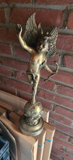 Antieke bronzen beeld van Cupido, Antiek en Kunst, Ophalen of Verzenden