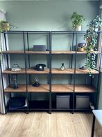 Stelling kast met houten planken (2xVITTSJÖ IKEA), Huis en Inrichting, Ophalen, Gebruikt
