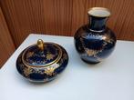 Lindnes Kueps Bavaria Echt Cobalt vaasje en schaaltje, Antiek en Kunst, Ophalen of Verzenden