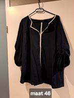 Zwarte blouse maat 46, Kleding | Dames, Ophalen of Verzenden, Zo goed als nieuw, Maat 46/48 (XL) of groter, Zwart