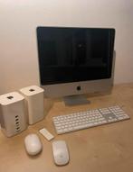 iMac 20 inch 2008+ 2 airport extreme + 2 muizen, toetsenbord, IMac, Zo goed als nieuw, Ophalen