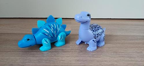 2x DiGiDino's: blauw en paars, met geluid&bewegingen., Kinderen en Baby's, Speelgoed | Actiefiguren, Zo goed als nieuw, Ophalen of Verzenden