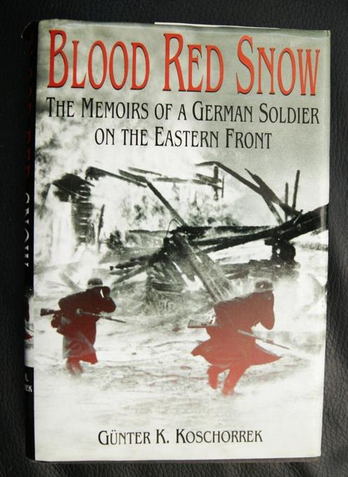 Boek Blood Red Snow WW2 Wehrmacht memoires, Verzamelen, Militaria | Algemeen, Landmacht, Boek of Tijdschrift, Duitsland, Ophalen of Verzenden