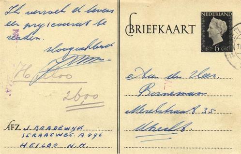 J. Bordewijk, Heiloo N.H. - 08.1948 - briefkaart - 1948 gesc, Postzegels en Munten, Brieven en Enveloppen | Nederland, Briefkaart