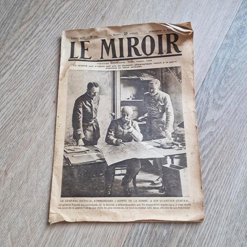 Zeldzame Ww1/Wo1 franse krant (Le miroir) over de somme, Verzamelen, Militaria | Algemeen, Landmacht, Boek of Tijdschrift, Overige gebieden