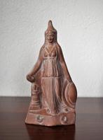 Beeldje Terracotta Figuur Athena met Schild 18 cm, Ophalen of Verzenden