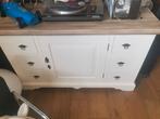 Massief teak dressoir comode, Ophalen, Gebruikt, 25 tot 50 cm, 200 cm of meer