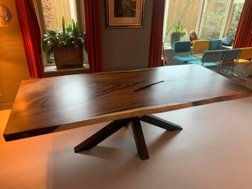 300cm Suar boomstamtafel matrix onderstel 10% korting