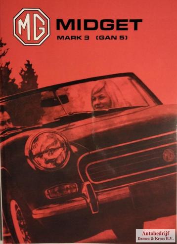 Handboek MG Midget  3 (GAN 5) AKD7596 (Engelstalig) beschikbaar voor biedingen
