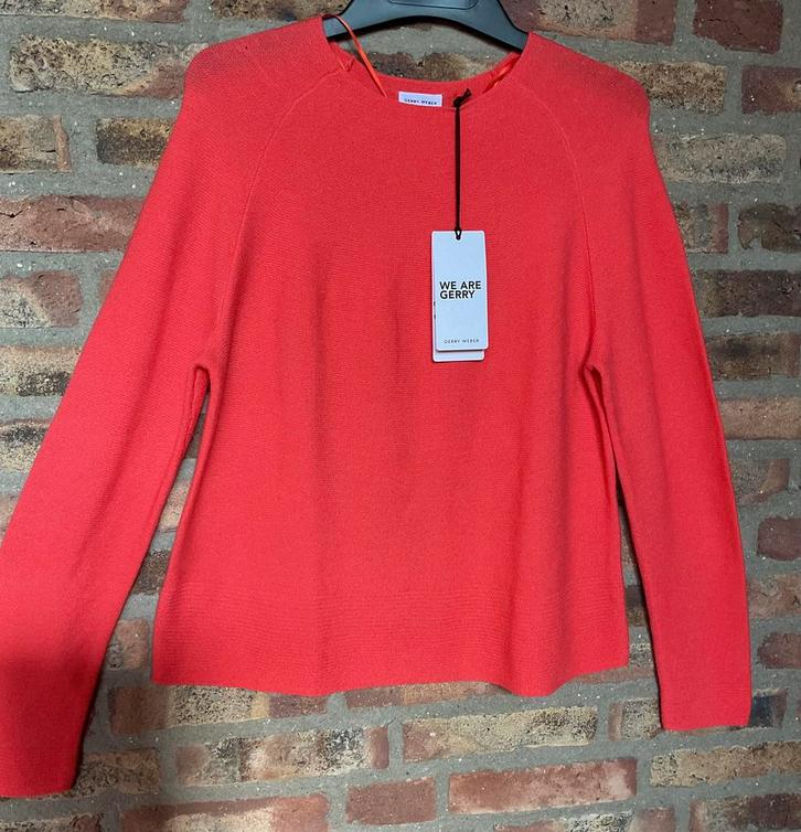 Nieuw! Gerry Weber prachtige trui oranje 40 42 kaartje €100, Kleding | Dames, Truien en Vesten, Nieuw, Maat 38/40 (M), Overige kleuren
