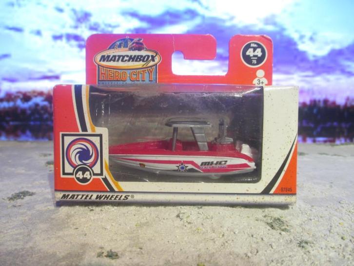 MGC Beach Control - Matchbox MBX 44 -525 2003 kustwacht boot, Hobby en Vrije tijd, Modelauto's | Overige schalen, Zo goed als nieuw