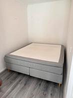 Dreamzone Boxspring 180x210 + Matras & Topper - Grijs, Ophalen, Gebruikt, 210 cm, Tweepersoons
