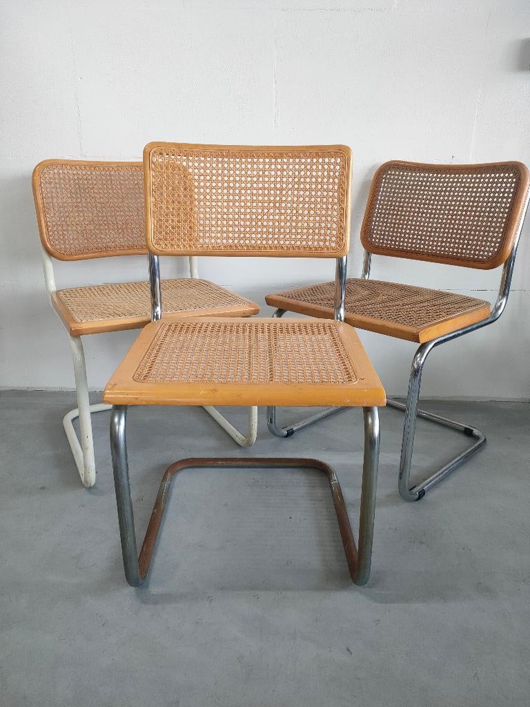 Marcel Breuer /Bauhaus (stijl) Cesca stijl stoelen (Outlet), Huis en Inrichting, Stoelen, Ophalen, Gebruikt, Overige kleuren, Metaal