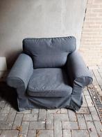 EKTORP FAUTEUIL , HAKEBO DONKERGRIJS, Huis en Inrichting, Ophalen, Zo goed als nieuw, Stof, Ikea Ektorp