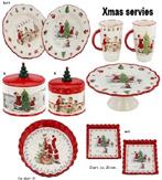 Kerstservies Xmas serviesgoed by Total-Luxury, Verzenden, Nieuw, Overige materialen, Overige stijlen