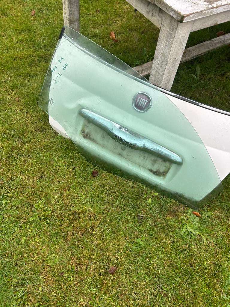 Fiat 500 rechter portierruit! €15,-, Auto-onderdelen, Carrosserie en Plaatwerk, Ophalen of Verzenden, Rechts, Fiat, Deur