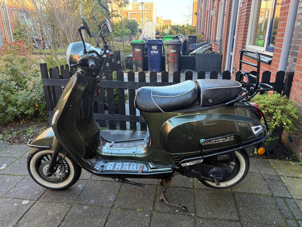 Sanben Rome Groen Snorfiets, Fietsen en Brommers, Snorfietsen en Snorscooters, Gebruikt, Benzine, Ophalen, Overige merken