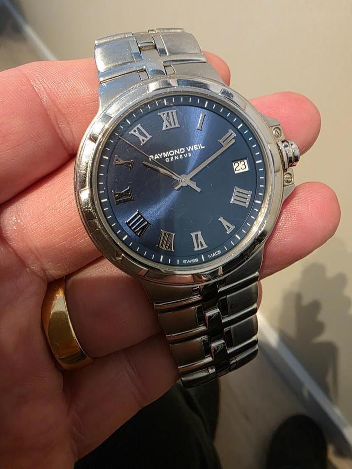 Raymond Weil Parsifal, Sieraden, Tassen en Uiterlijk, Horloges | Heren, Zo goed als nieuw, Polshorloge, Overige merken, Staal