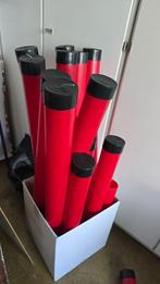 Kokers plastic met zwarte doppen om tekeningen in te bewaren, Ophalen of Verzenden, Zo goed als nieuw