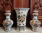 Vintage Kaststel Royal Delfts Polychroom Vazen, Antiek en Kunst, Antiek | Vazen, Ophalen