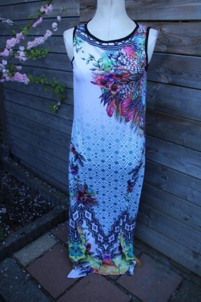 Jurk gekleurd Smash mt S Maxi Vaste prijs, Kleding | Dames, Jurken, Zo goed als nieuw, Maat 36 (S), Overige kleuren, Onder de knie