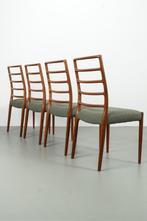 4 Refurbished Model 82 Møller stoelen van Noels Otto Moller, Ophalen, Hout, Overige kleuren, Zo goed als nieuw