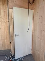 Meterkastdeur in kozijn 83 stomp rechtsdraaiend, Doe-het-zelf en Verbouw, 80 tot 100 cm, Gebruikt, Ophalen of Verzenden, Hout