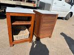 Teak tuinkasten, Ophalen, Hout