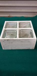 bloemen bakje met 4 glazen erin, Tuin en Terras, Ophalen of Verzenden, 'T Olde Gre-j, Info@toldegrej.nl, Endepoelstraat 20f Didam