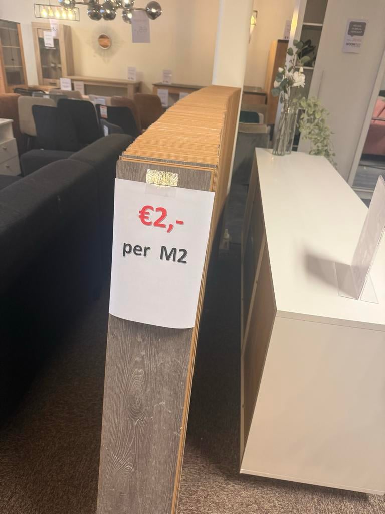 Tweedehands Laminaat - OP=OP! €2/m2, Ophalen, Kunststof, Gebruikt, Minder dan 5 m²