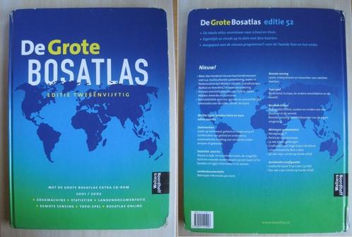 154 - De grote Bosatlas 52e editie 2001/2002, Boeken, Schoolboeken, Zo goed als nieuw, Aardrijkskunde, Overige niveaus, Ophalen of Verzenden