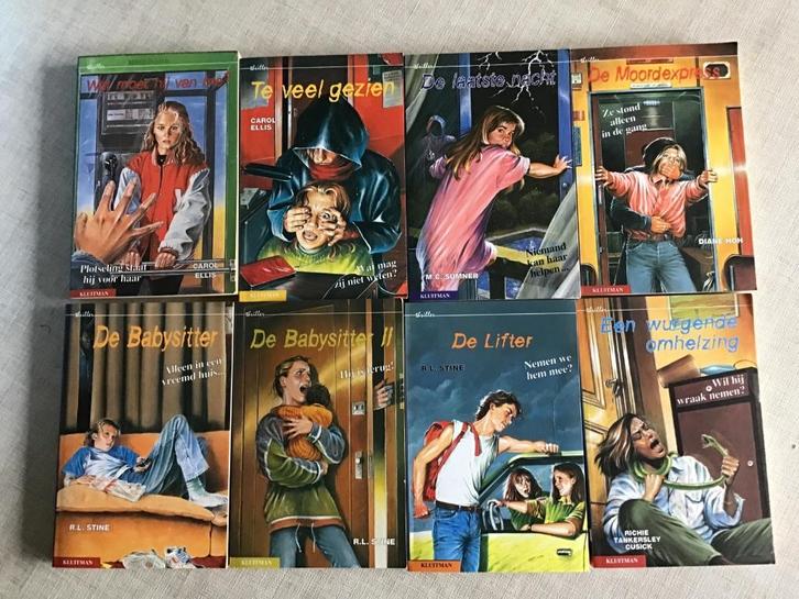 8 Kluitman thrillers oa.R.L.Stine, Boeken, Kinderboeken | Jeugd | onder 10 jaar, Zo goed als nieuw, Fictie algemeen, Ophalen of Verzenden